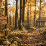 belles forêts sentier forêt lumière