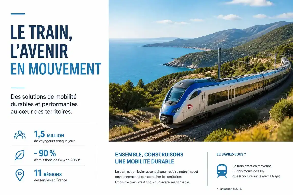Train Toulouse Marseille circulant dans le sud de la France