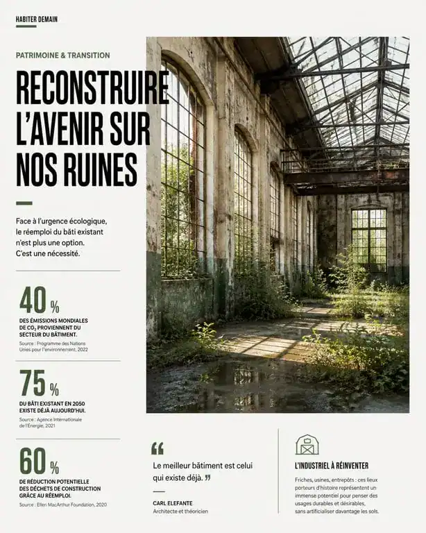 Exploration d'un site urbex industriel abandonné avec végétation