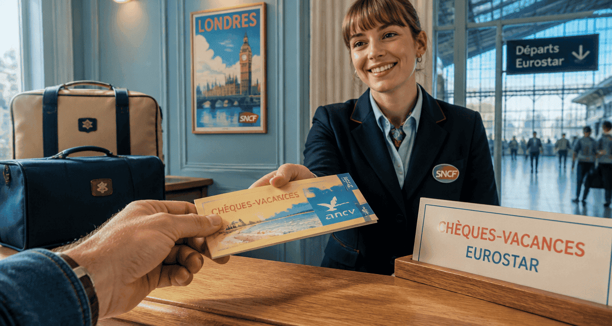 eurostar et cheques vacances en gare sncf