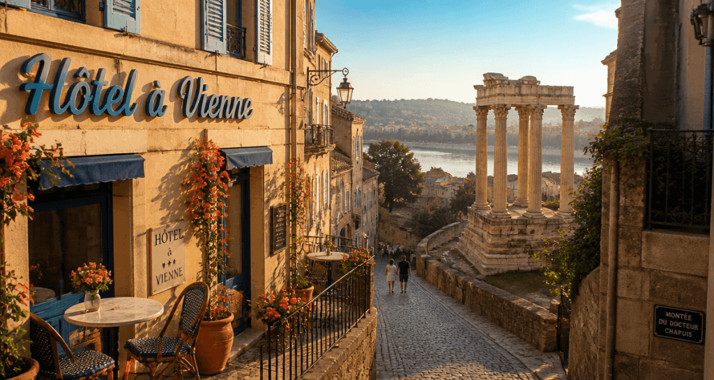 hotel vienne france terrasse centre historique