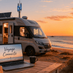 innovations transports camping car solaire 5G plage