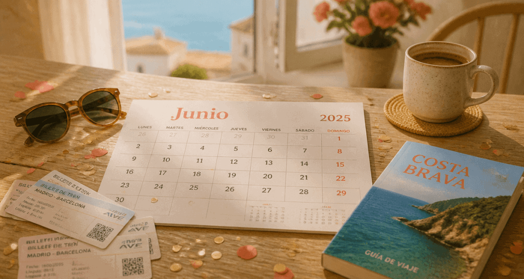 jour férié espagne 2025 calendrier sur table
