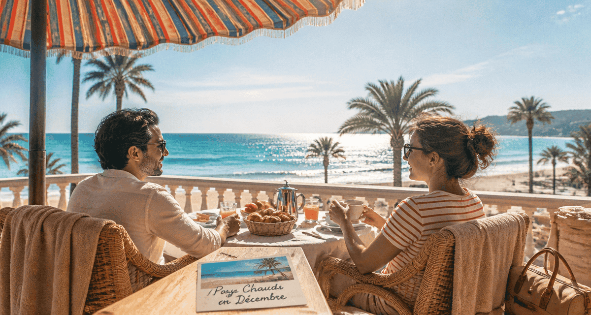 couple en terrasse pays chaud en décembre pas cher