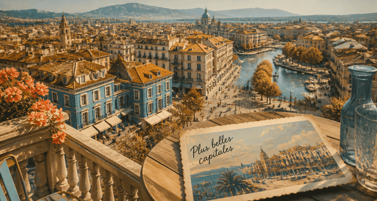 plus belles capitales d europe vue toits et carte postale