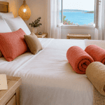 prix location draps airbnb lit blanc vue mer