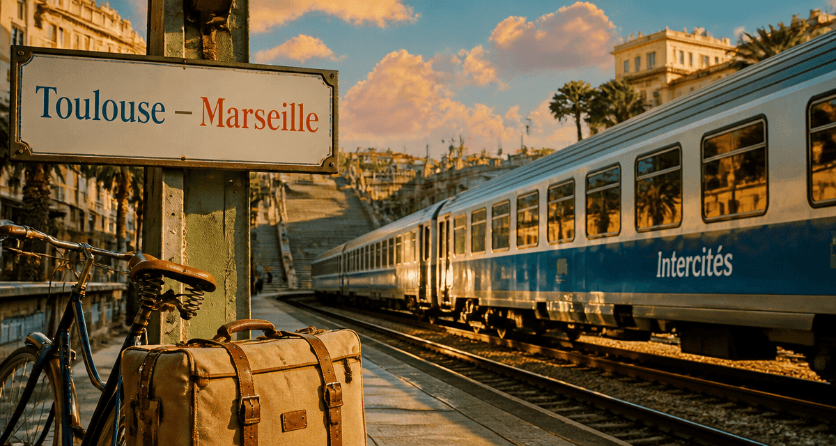train toulouse marseille quai valise vélo