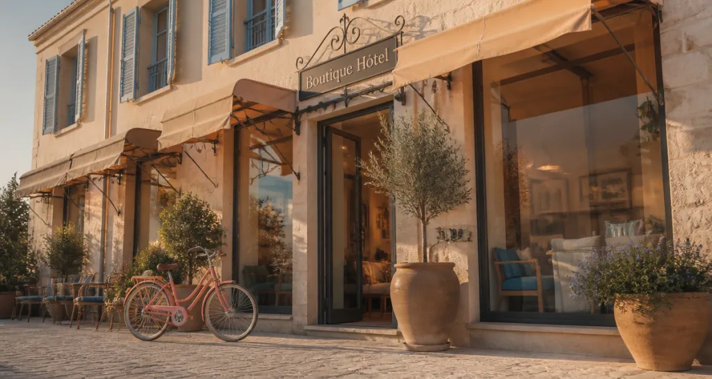 boutique hotel def facade mediterraneenne avec velo