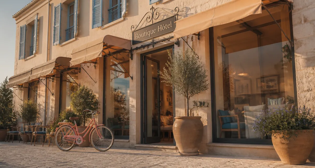boutique hotel def facade mediterraneenne avec velo