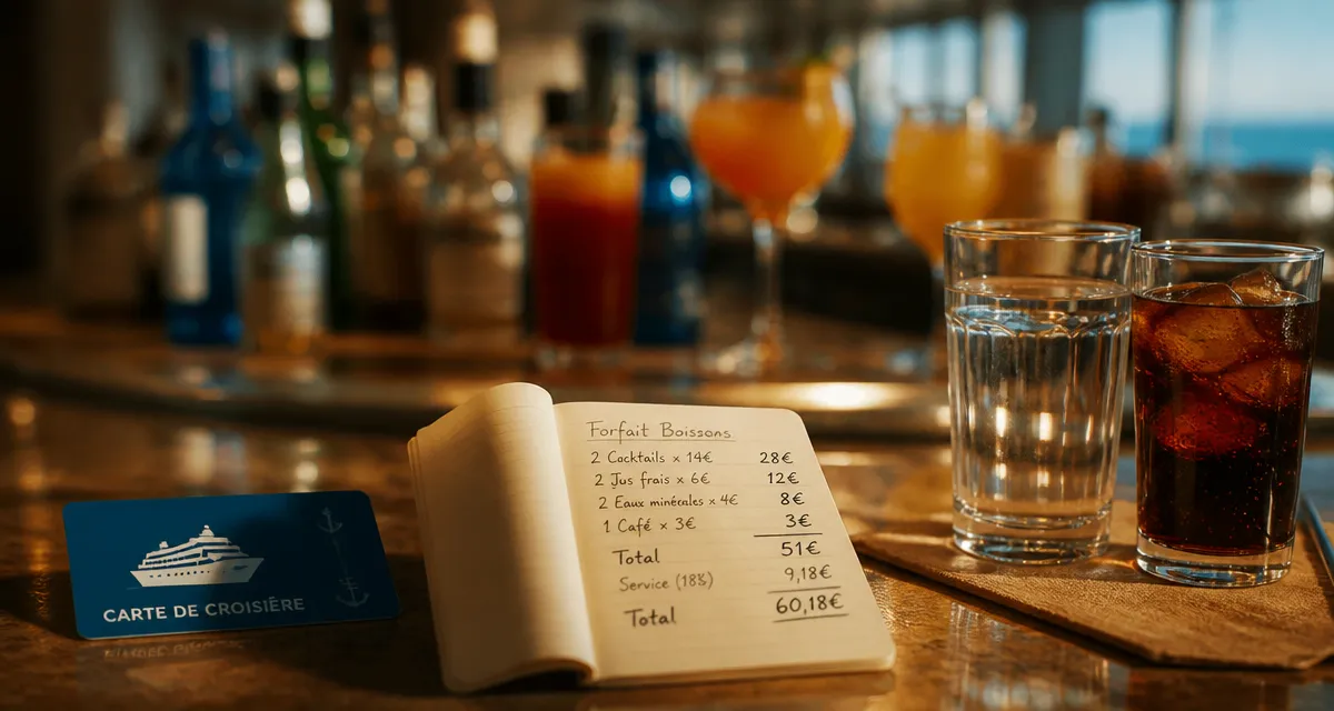 Faut il prendre le forfait boisson msc croisiere : calcul rentabilité