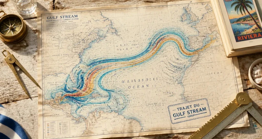 gulf stream carte marine illustrée