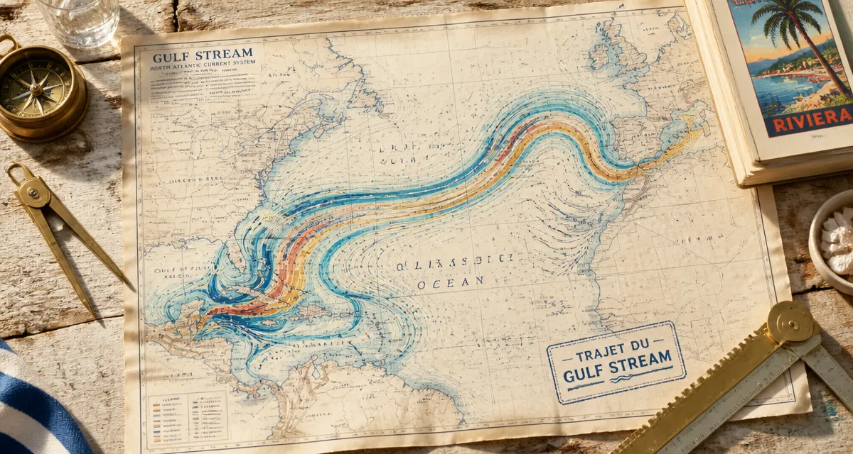 gulf stream carte marine illustrée