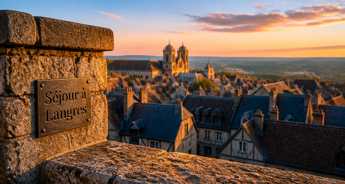 langres hotel remparts coucher de soleil