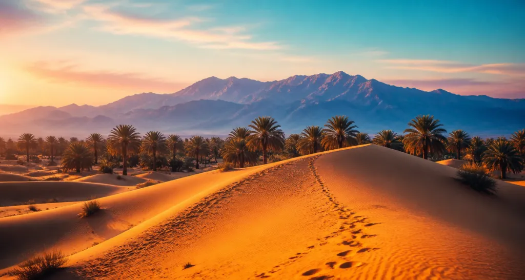 maroc paysage dunes oasis atlas