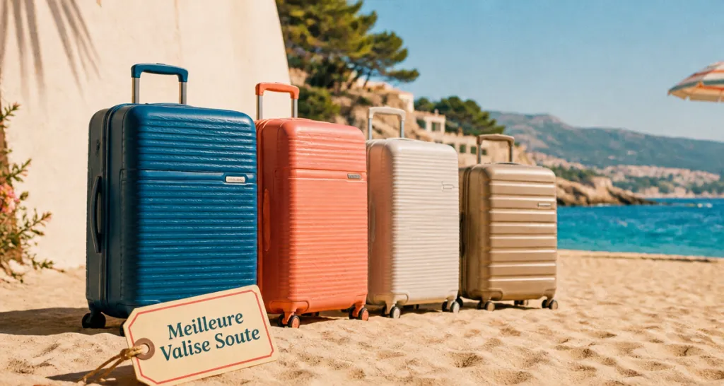 meilleure valise soute colorée sur plage