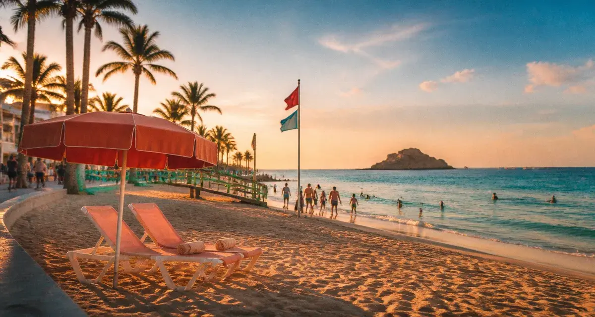 Platja de magaluf : transat 12 € et plage moins bondée