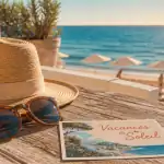 vacance au soleil terrasse plage méditerranéenne