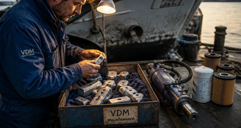 Vidal diffusion marine : anodes sacrificielles pour sécurité des navires, technicien maintenance