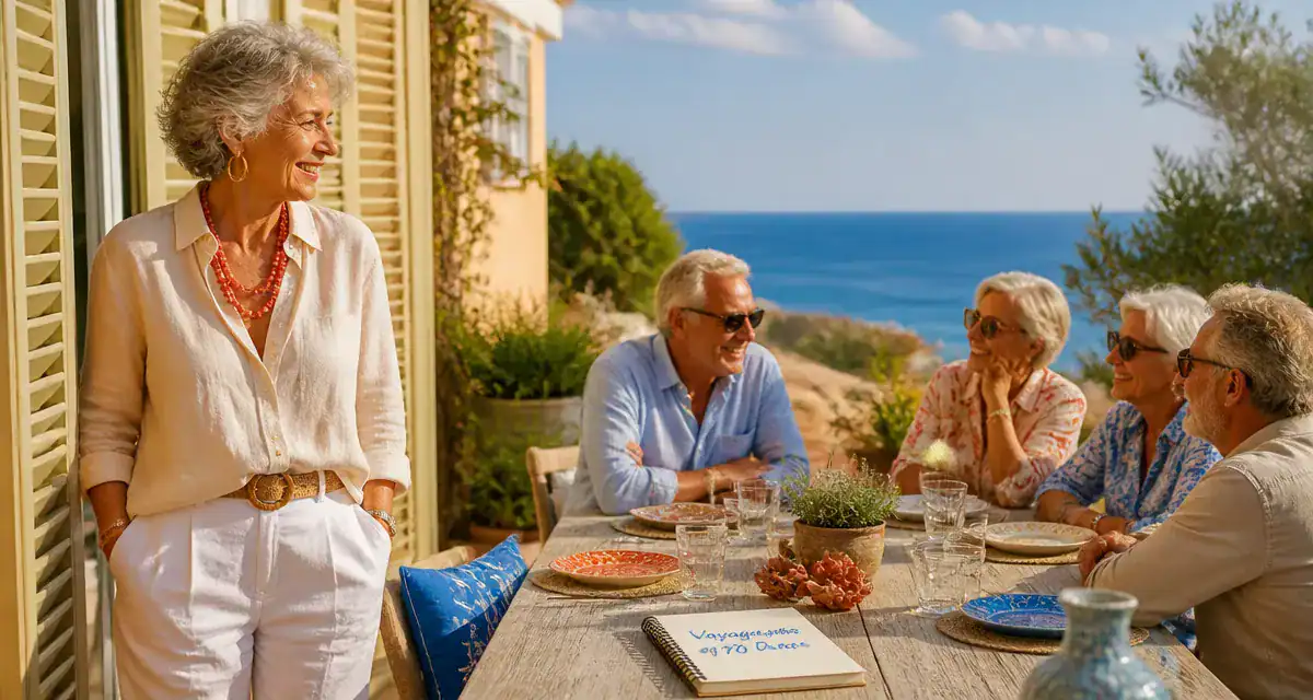 voyages organisés pour personnes seules 70 ans seniors terrasse