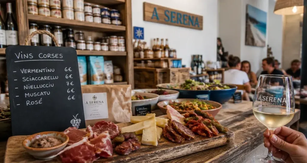 A Serena épicerie fine corse à Antibes : charcuterie et bar à vins