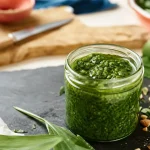 Ail des ours en cuisine, pesto maison à l’ail des ours}}