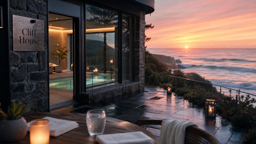 Cliff House, hôtel sur falaise avec spa discret et vue océan