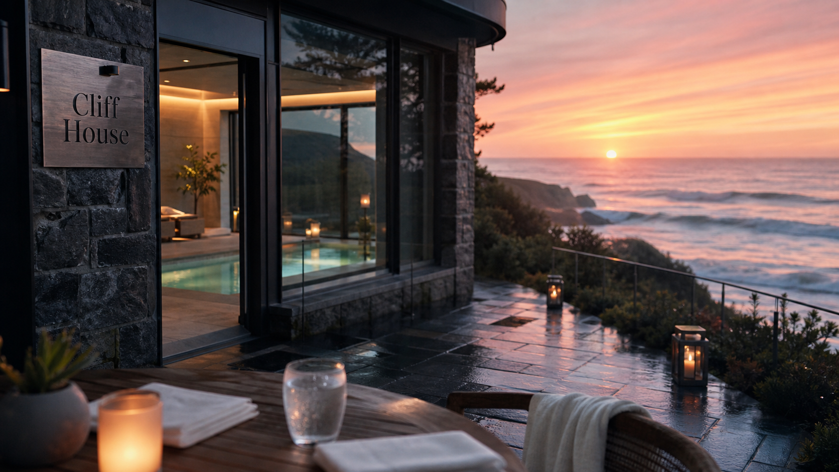 Cliff House, hôtel sur falaise avec spa discret et vue océan