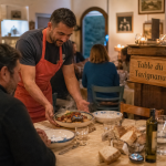 La table du tavignanu à Borgo, table en bois et ambiance chaleureuse