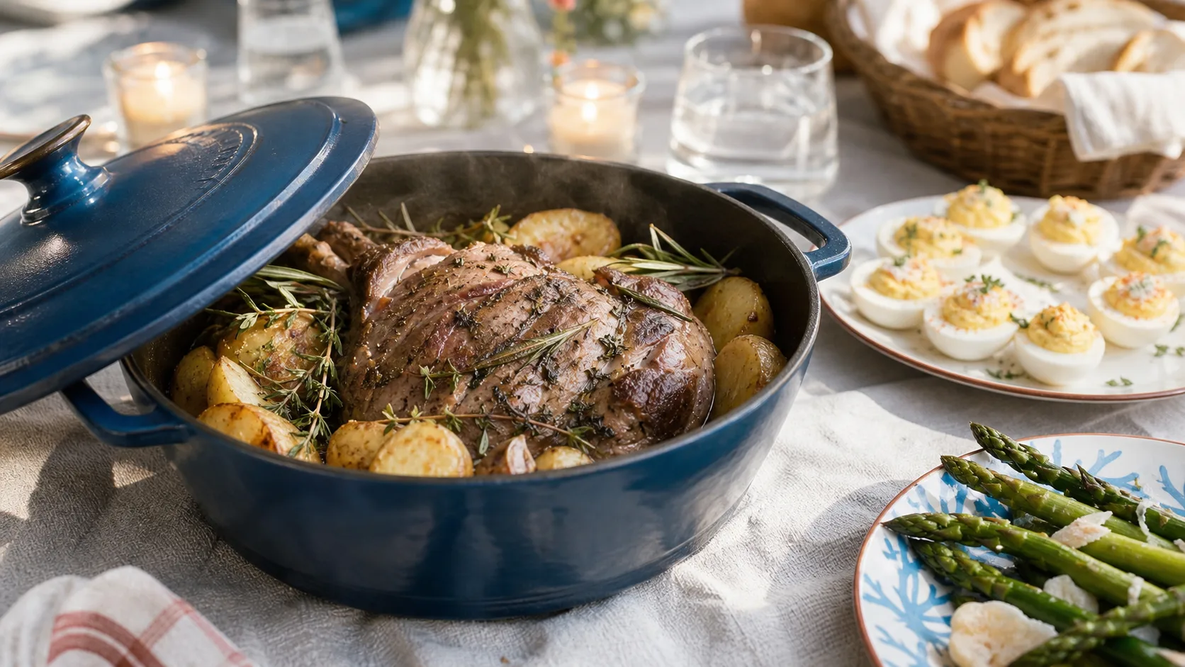 Menu paques 2026 : agneau, alternatives sans agneau, desserts à préparer la veille