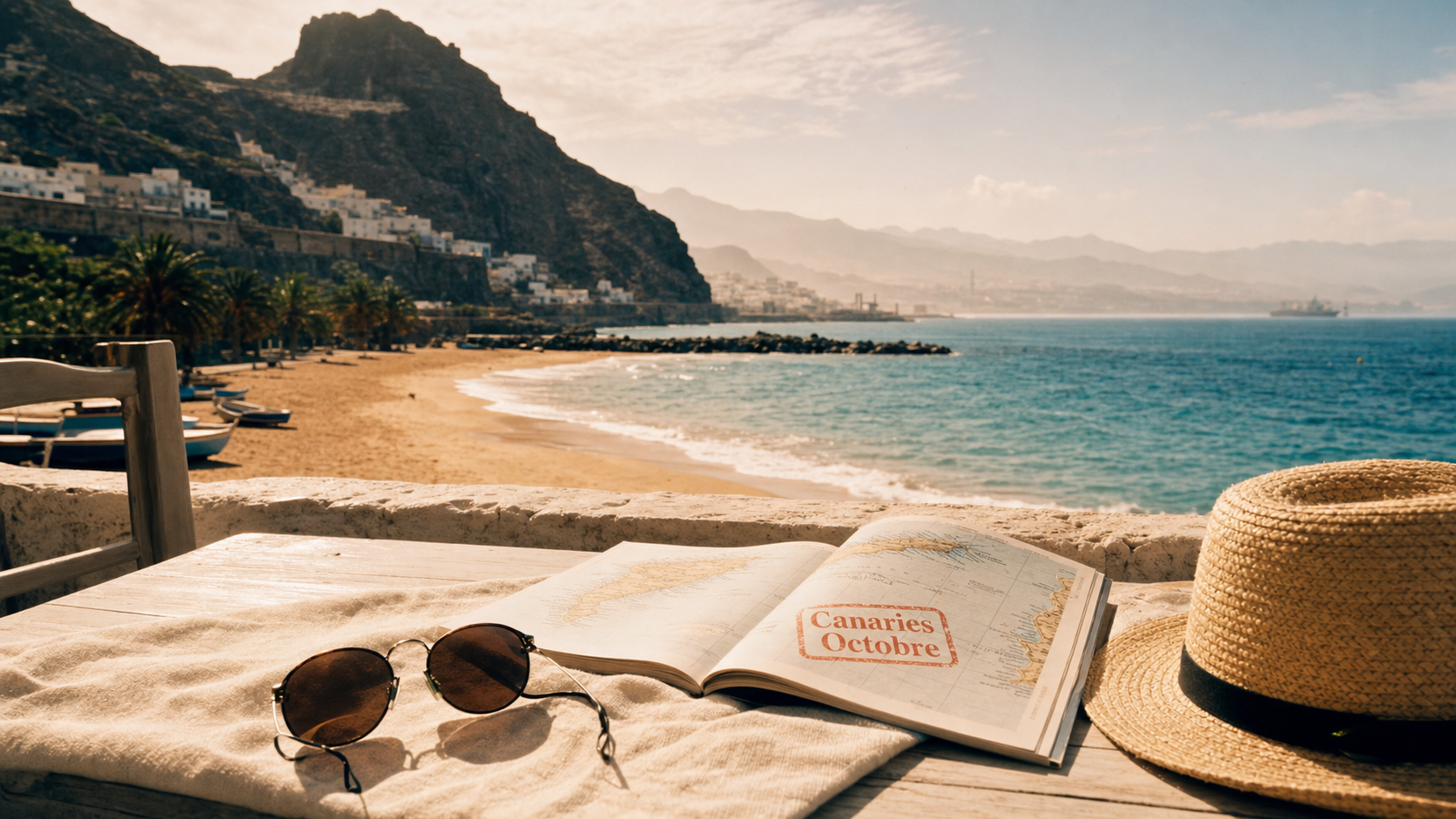 meteo canaries octobre : soleil et 24°C dans l’eau sur la plage