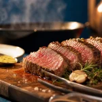 Recettes hampe de bœuf à la poêle rosée, 1 min 30 par face