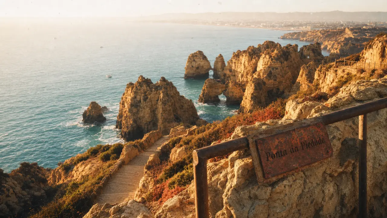 Visiter algarve en 7 jours : vue Ponta da Piedade, falaises et mer bleue