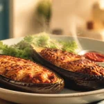 Aubergines bonifacienne farce moelleuse dorée