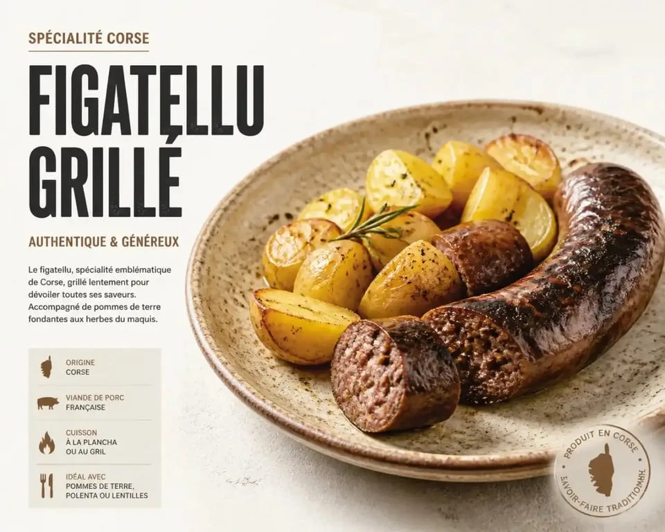 Recette de figatellu aux pommes de terre fondantes
