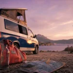 Location van aménagé Toulon à La Garde, van au lever du jour