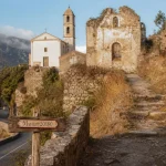 Muna Corse itinéraire : sentier vers l’église et le moulin