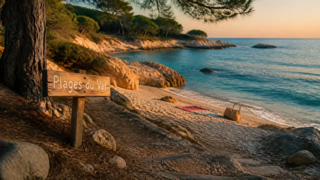 plage du var eau turquoise et rochers calcaires, Notre-Dame ou L’Estagnol