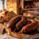 Saucisse corse figatellu IGP, cuisson à cœur