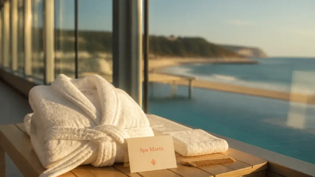 Thalasso France en bord de mer, peignoir et spa marin