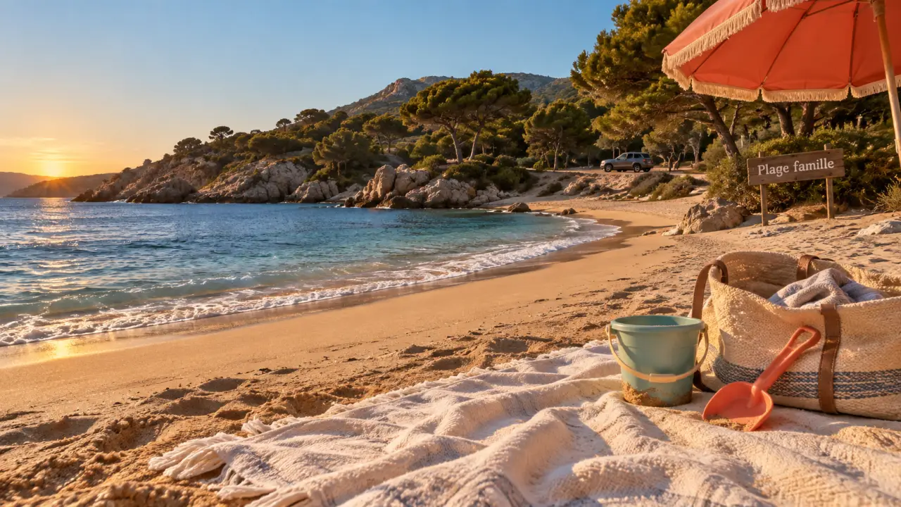 Où aller en Corse en famille : plage sable, eaux calmes