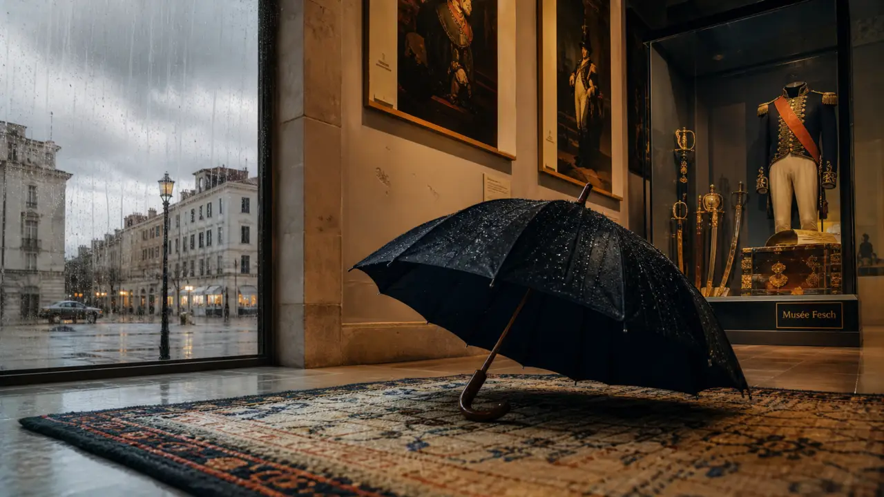 Que faire Corse du Sud quand il pleut : parapluie au musée Fesch à Ajaccio