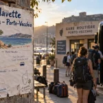 Bus conca porto vecchio : affiche navette près du port, horaires