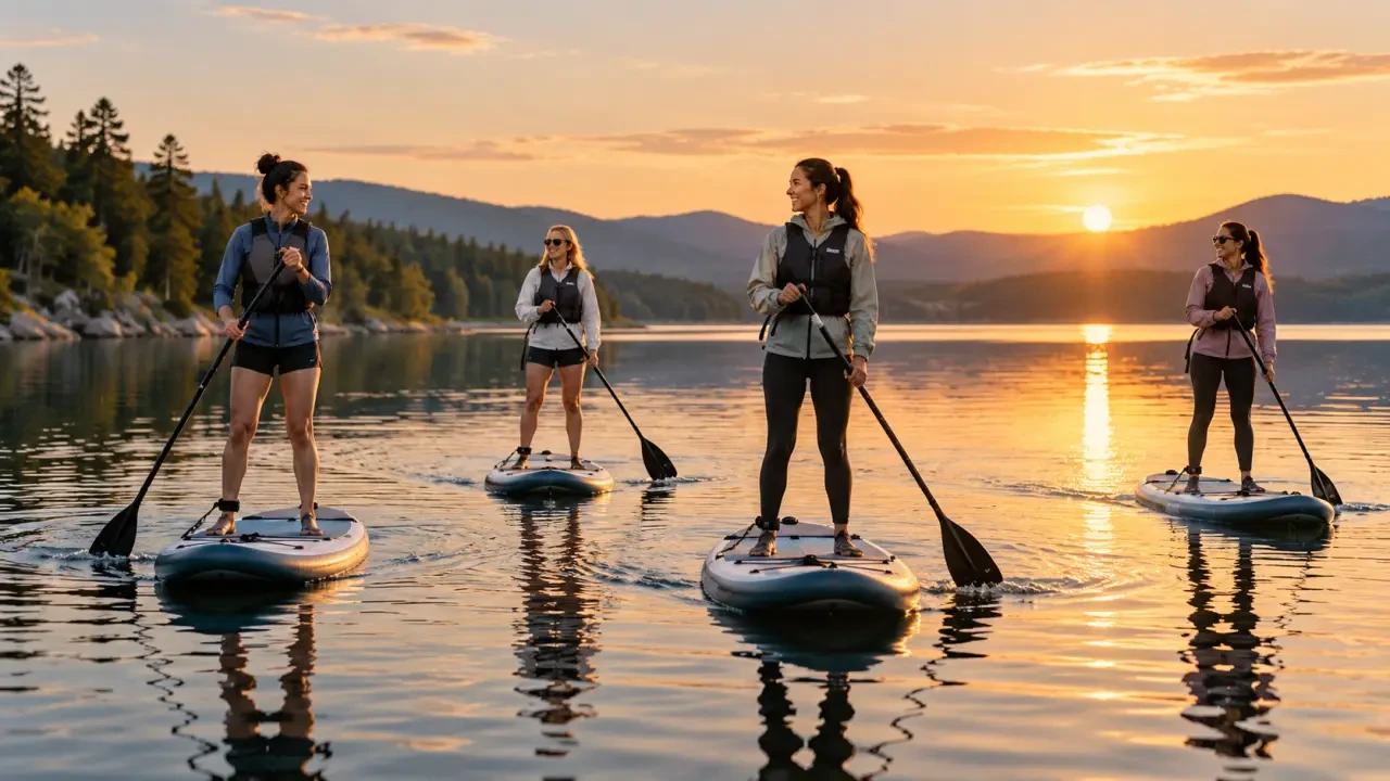 Activité à faire entre copine dehors : sortie paddle entre amies