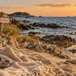 Plage du Trelus près de Toulon, baignade progressive